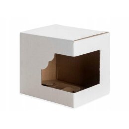 Kartonik Box okienko pudełko na kubek reklamowy fotokubek